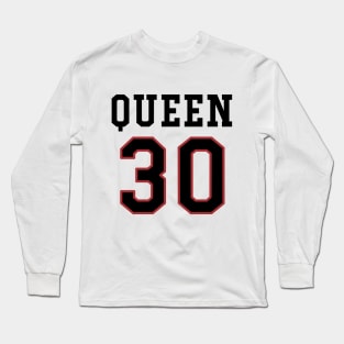 30th Birthday Gift Slab Queen 30 Long Sleeve T-Shirt
